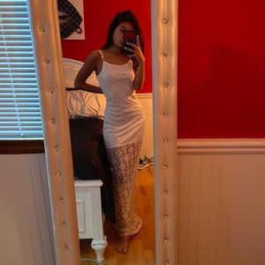 White Lace Maxi Dress